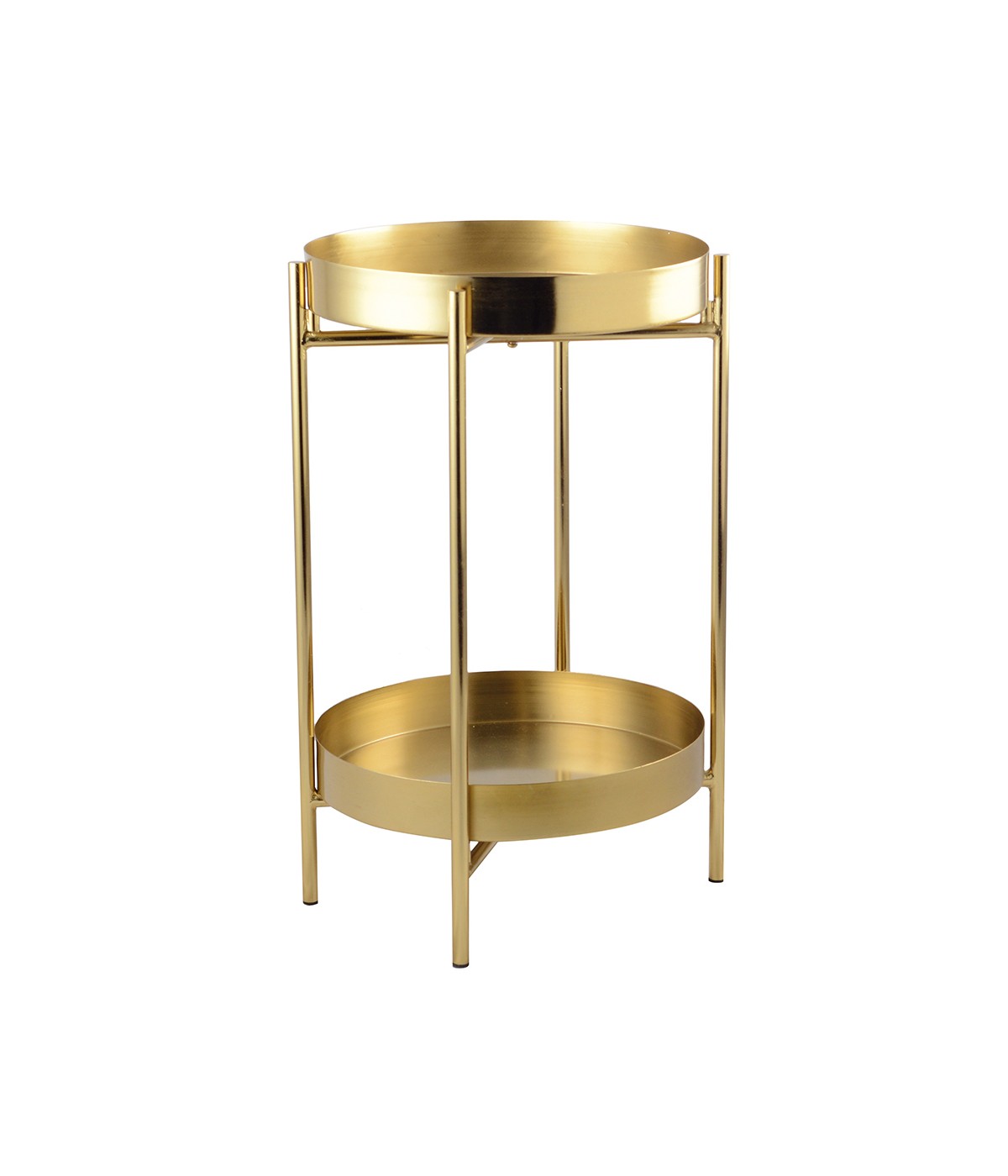 Desserte dorée 32x32x50cm