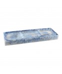 Chip and dip platter / cake platter - resin cloud blue