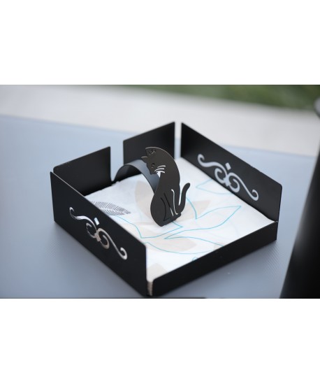 Porte-serviettes chat