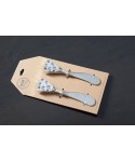 Tartineur design fromage argent - lot de 2