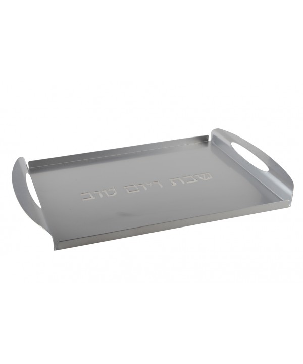 Grey Chabat bread tray with handles