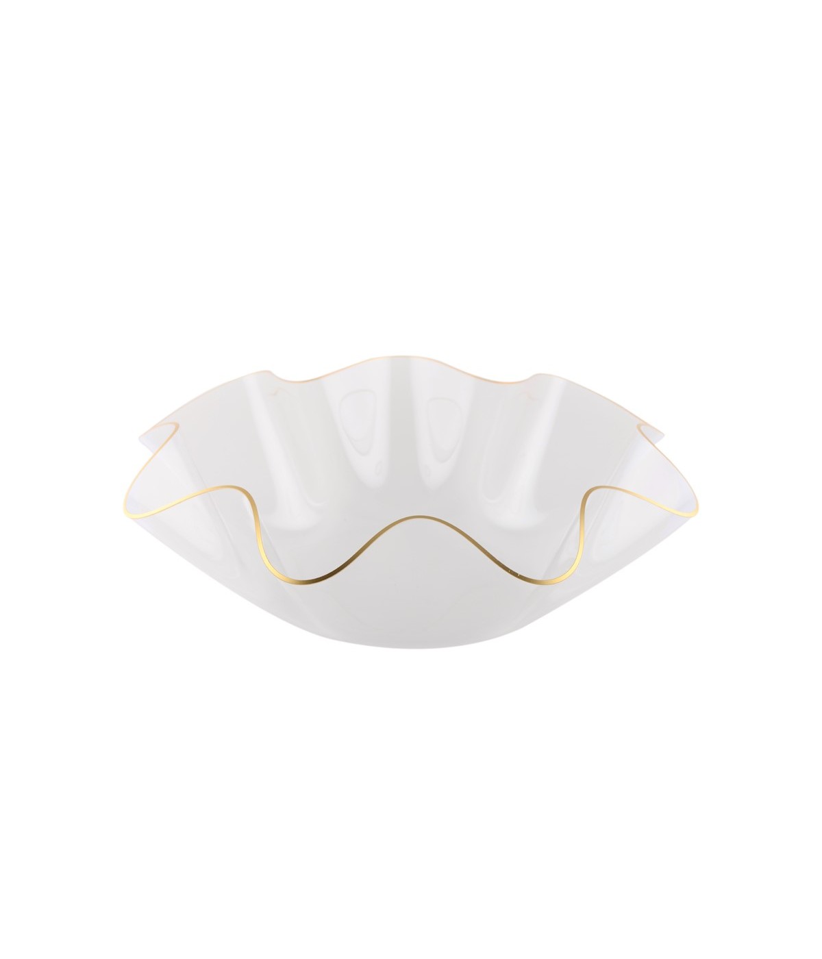 Coupe à fruits en acrylique 40 cm bord doré