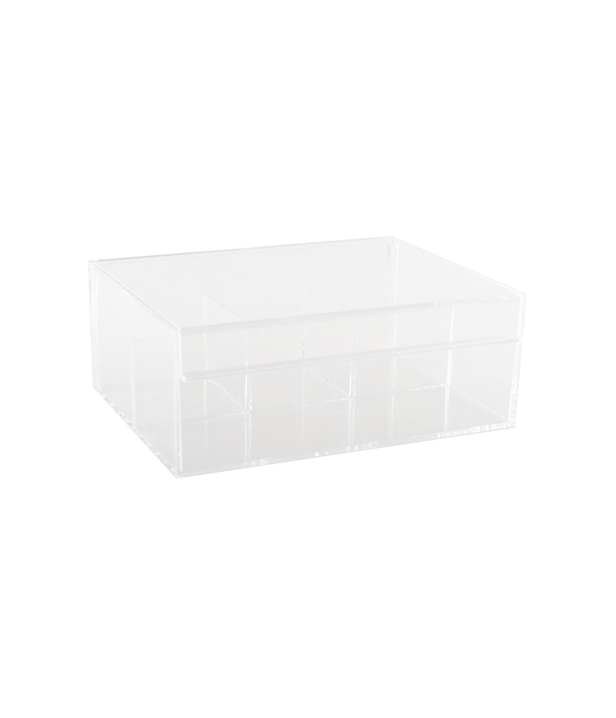 Boîte à thé 4 compartiments 21.6x16.8x8.5cm