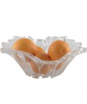 Acrylic flower-shaped fruit bowl 29.2x29.3x10.7cm