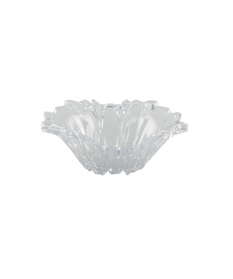 Acrylic flower-shaped fruit bowl 29.2x29.3x10.7cm