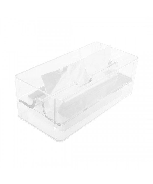 Acrylic tissue box