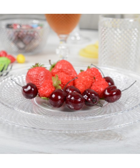 Assiette plate acrylique diamant