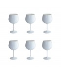 White wine glasses in acrylic 460ml - set of 6
