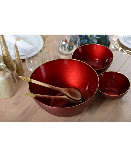 Couverts à salade acacia sapin