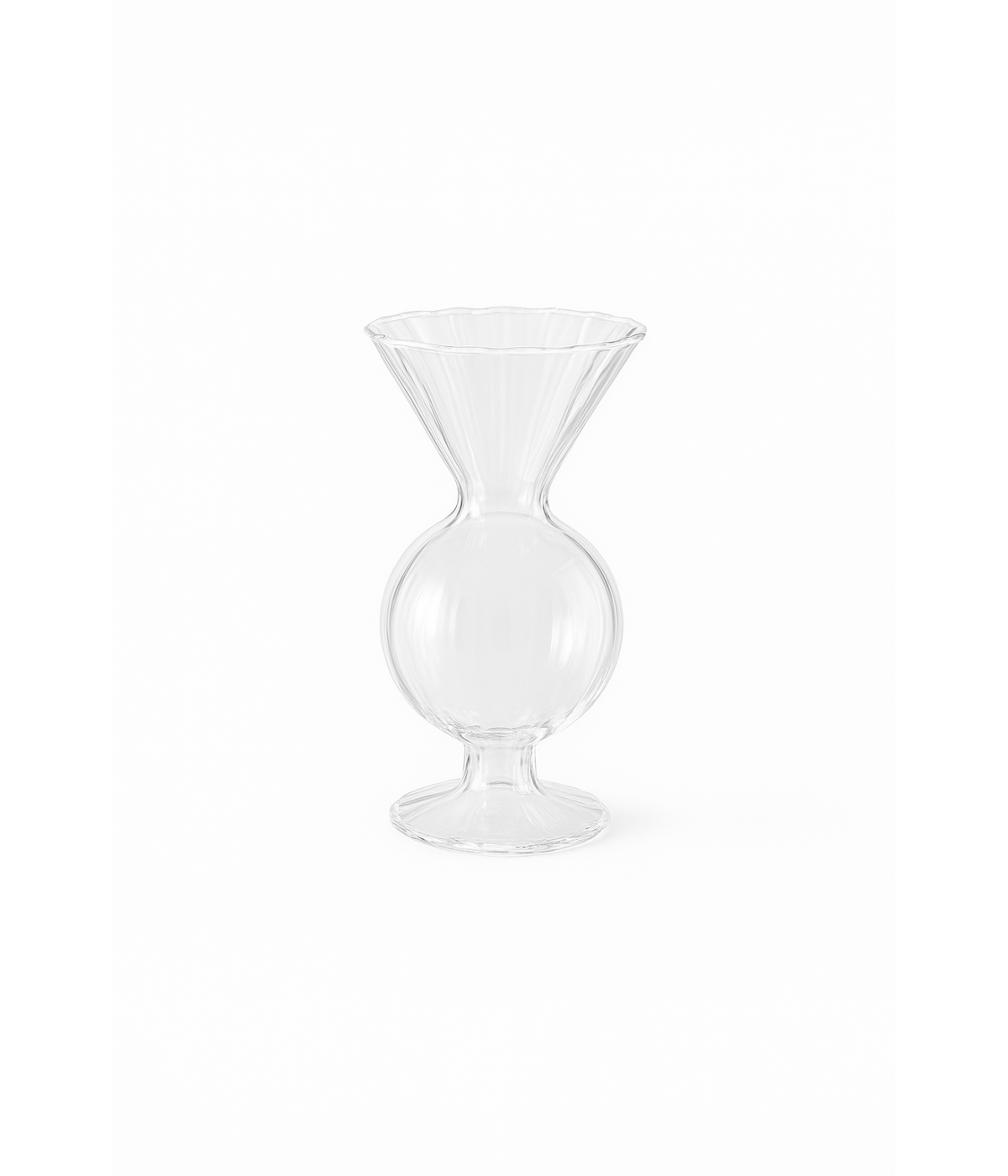 Soliflore en verre 6.3x6.3x12.6cm
