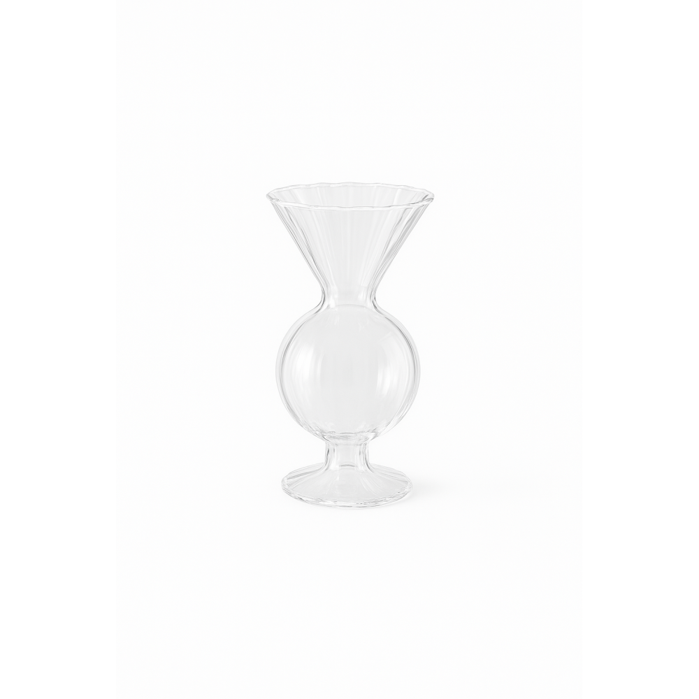 Soliflore en verre 6.3x6.3x12.6cm