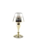 Gold pedestal candlestick 12.5x12.15x25cm