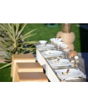 Disposable placemats 31.5x45cm white and gold roll of 32 pieces