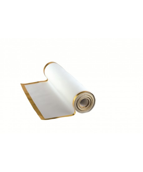 Disposable placemats 31.5x45cm white and gold roll of 32 pieces