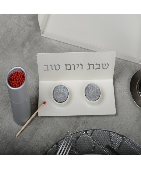 Matchstick set of 75 - silver box