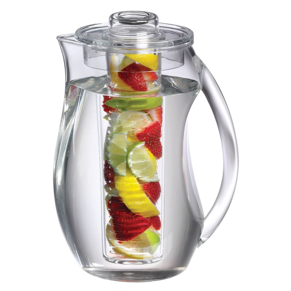 Acrylic pitcher with filter 18.5x13.5x26.5cm