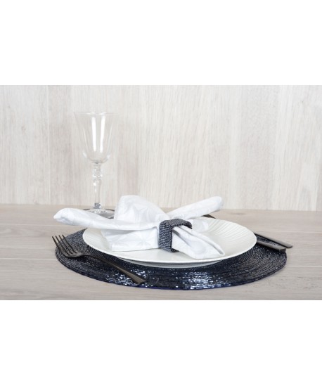 Dark blue pearl placemats