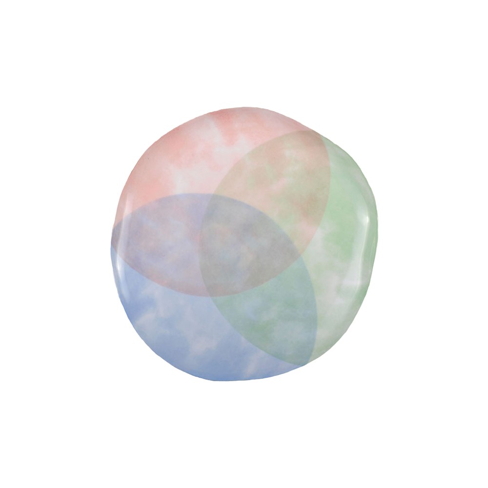 Assiette à dessert tricolore-Paradise