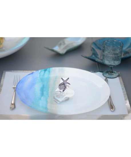 Serving dish ocean design