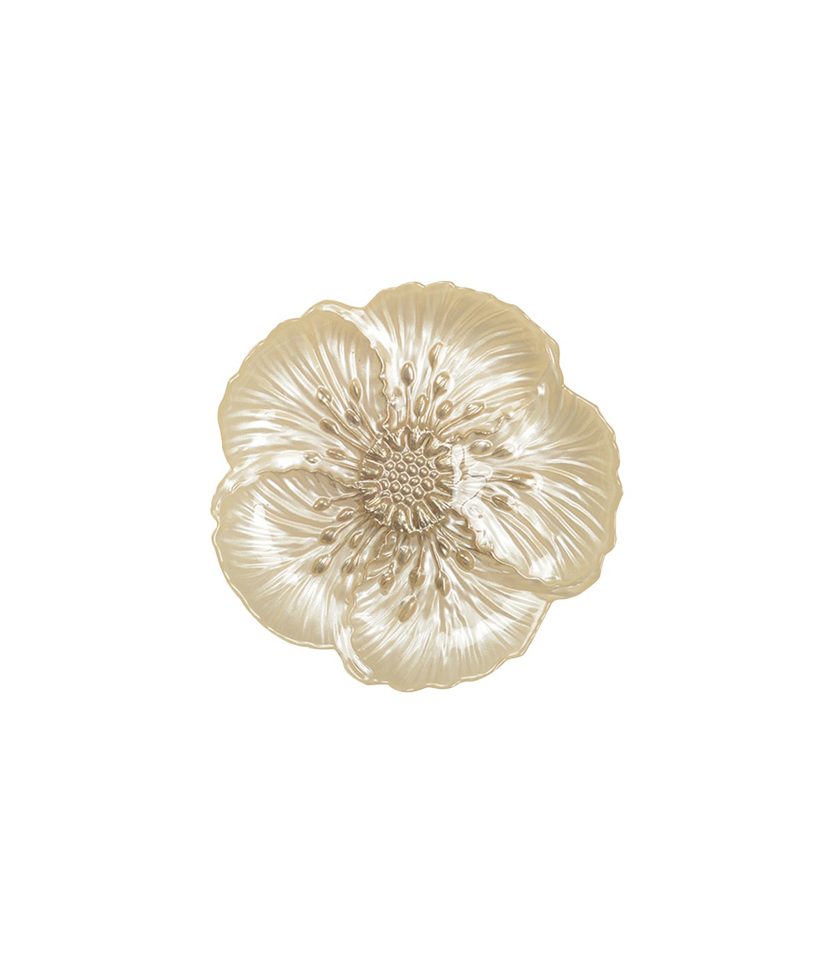 Vanilla flower dessert plate