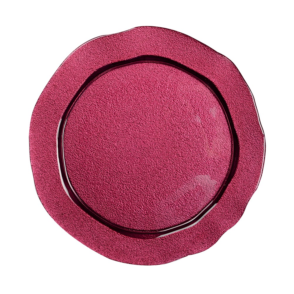 Assiette de présentation fuchsia