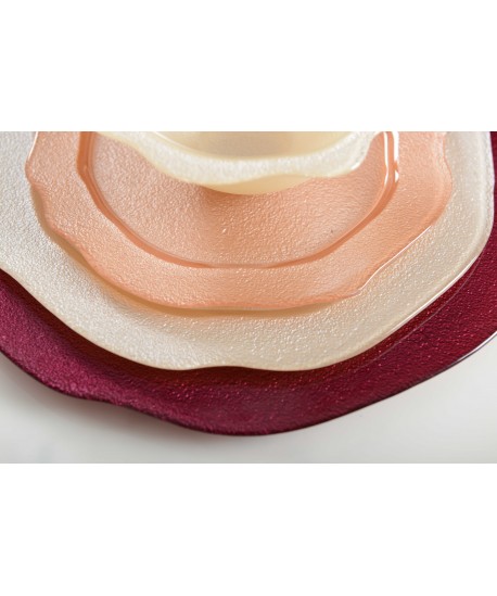 Assiette de présentation fuchsia