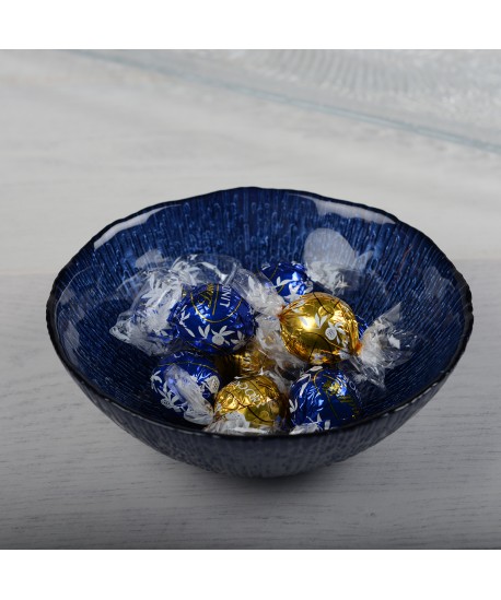 Bol à soupe bleu indigo