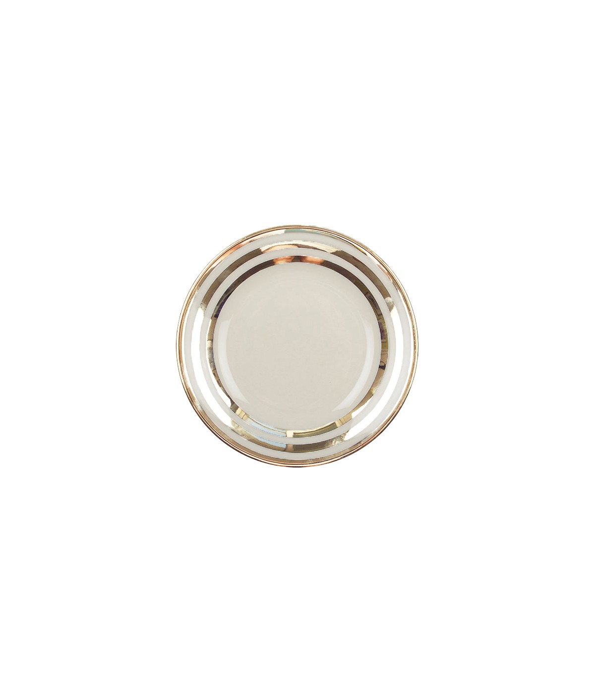 Triple gold dessert plates 18cm