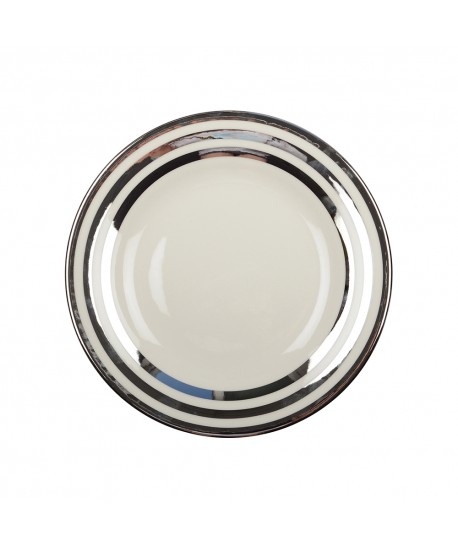 Assiette plate triple filet argent 27cm