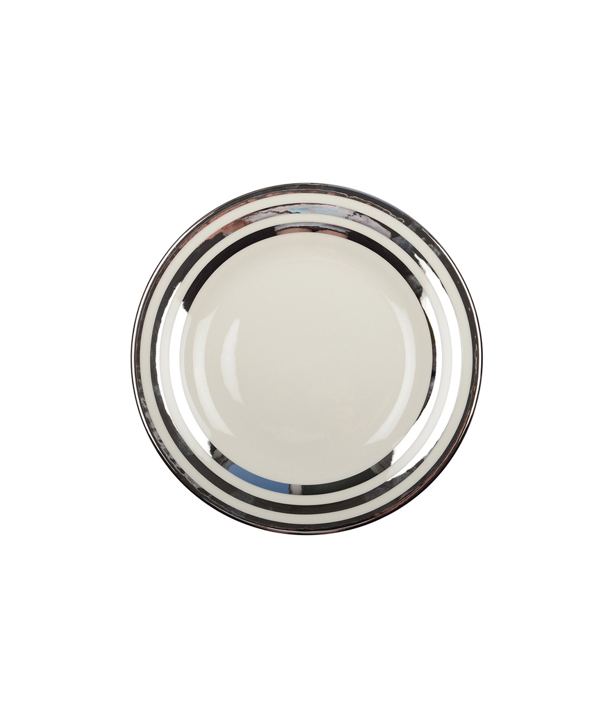 Assiette creuse triple filet argent 23cm