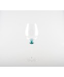 Verres à vin avec pied en diamant 4 couleurs - lot de 4