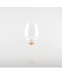 Verres à vin avec pied en diamant 4 couleurs - lot de 4