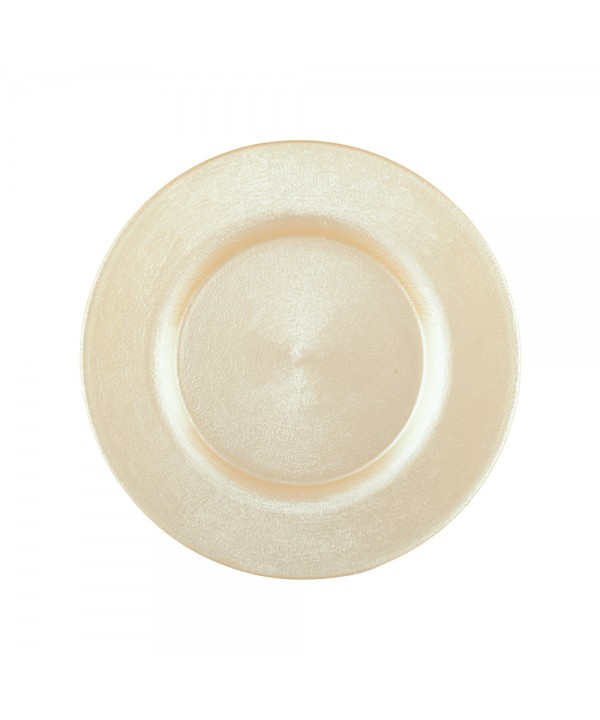 Assiette plate vanille
