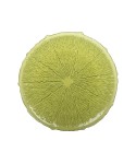 Green dinner plate 28cm - lemon