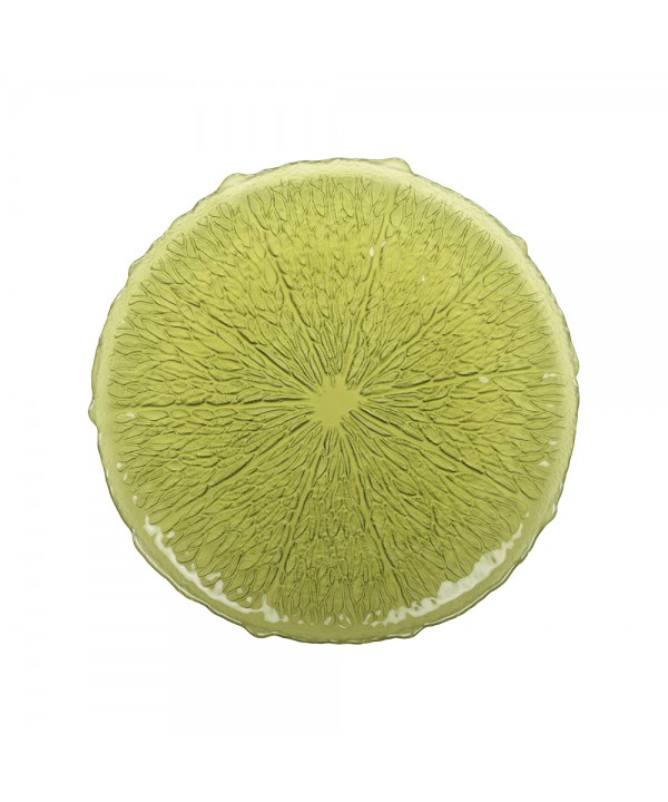 Green dinner plate 28cm - lemon