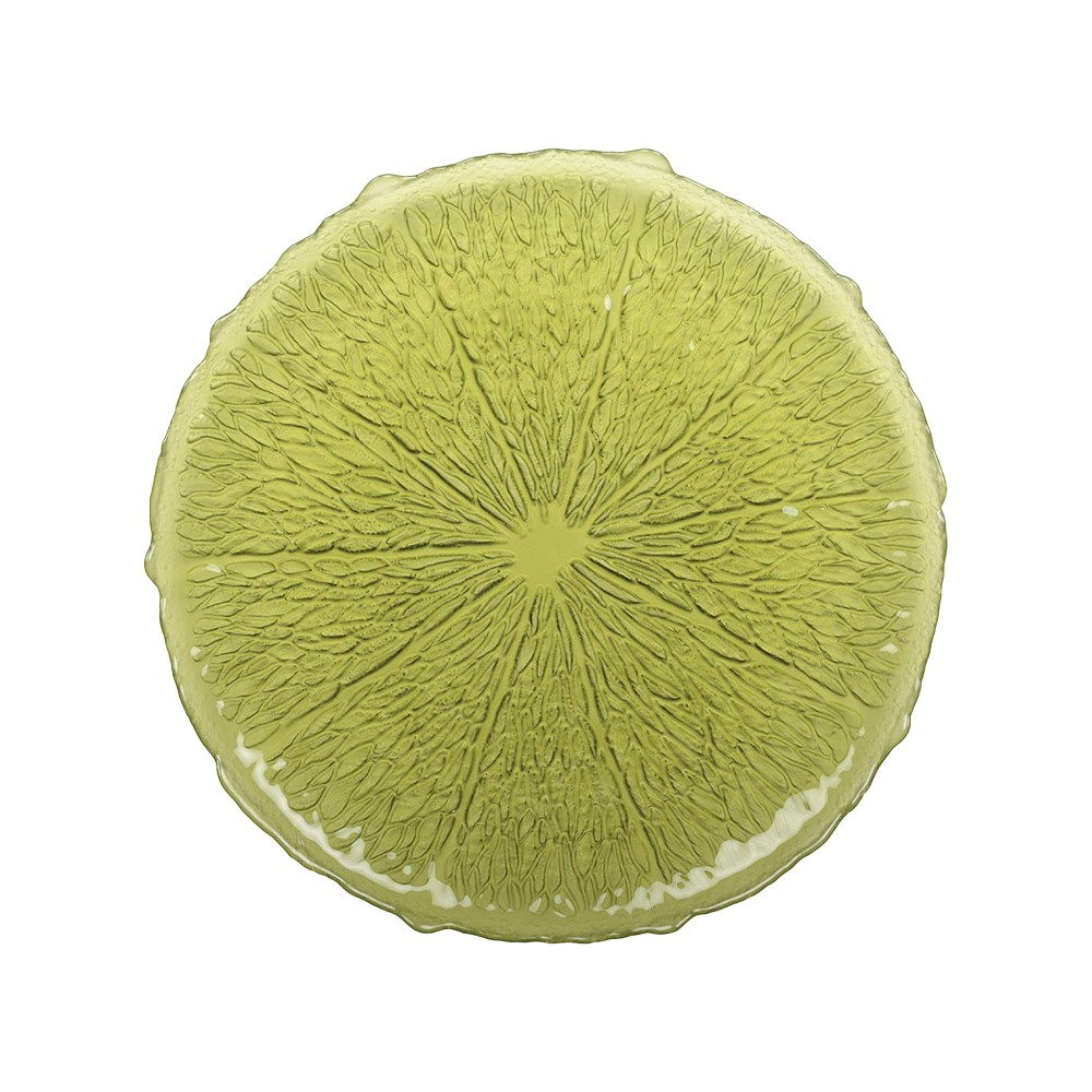 Green dinner plate 28cm - lemon