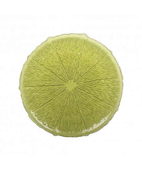 Green dinner plate 28cm - lemon