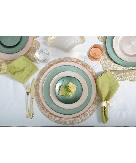 Assiette plate vanille