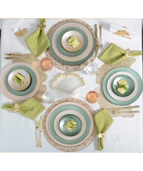 Dessert plate vanilla colour