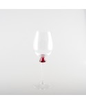 Verres à vin avec pied en diamant 4 couleurs - lot de 4