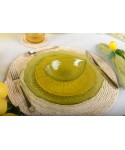 Green soup bowl - lemon