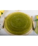 Green dinner plate 28cm - lemon