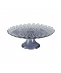 Plat à gâteaux sur pied bleu 21cm - printemps
