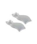 Coupelles chat en porcelaine 20cm- lot de 2