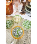Green and orange bowls - set of 4