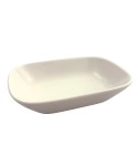 Coupelle creuse rectangulaire blanche 15cm