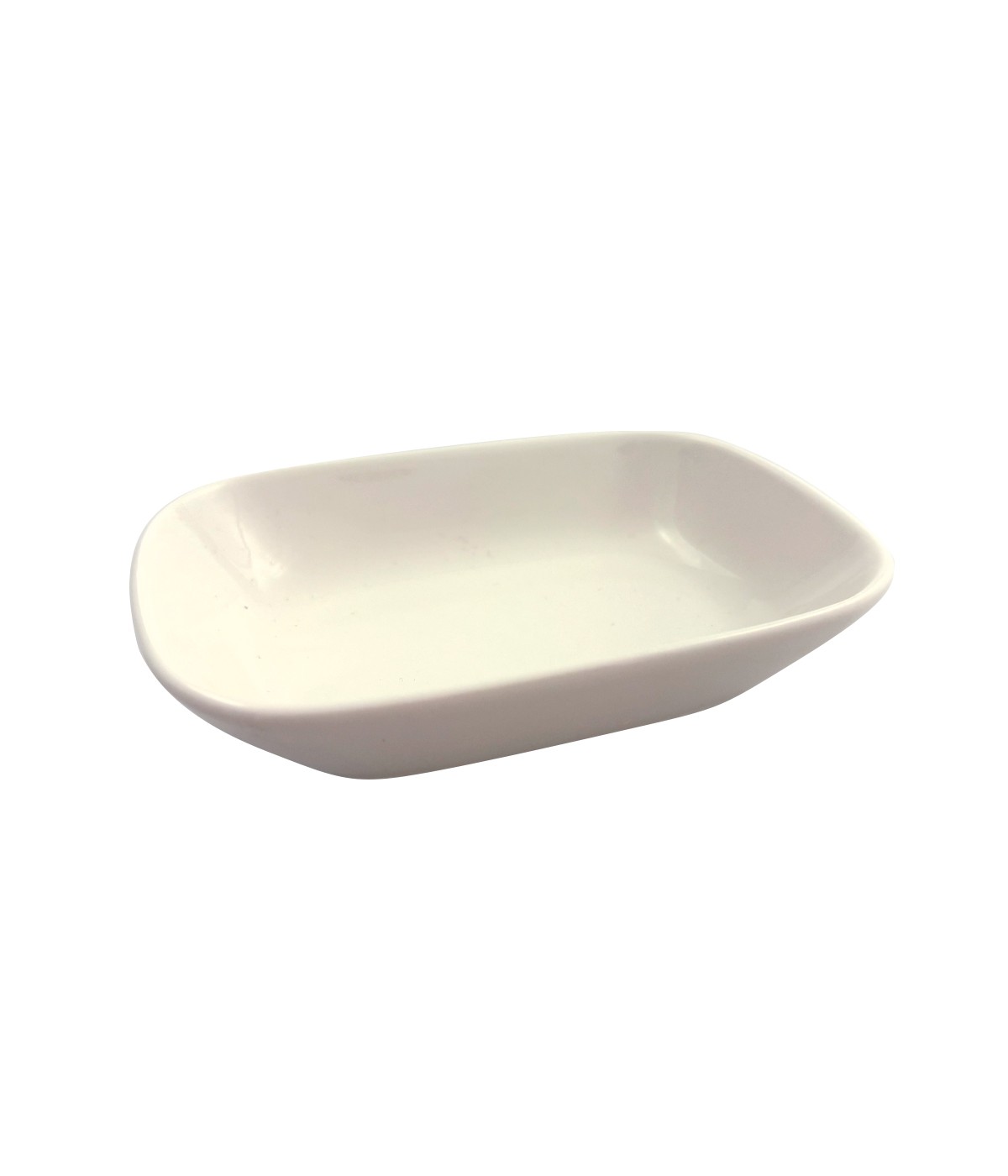 Coupelle creuse rectangulaire blanche 15cm