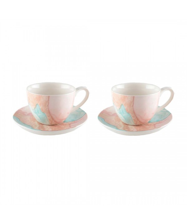 Treasure Mine coffee cups and saucers - set of 2