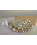 Golden leaf placemat
