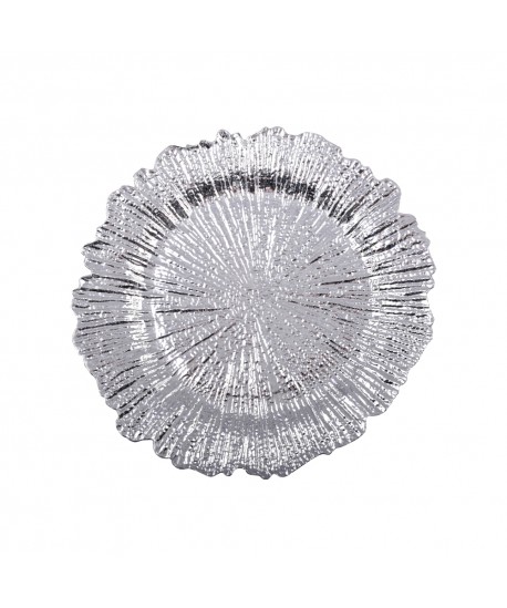 Silver flower placemat